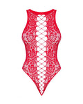 Amaryllis - Body dentelle sensuel rouge