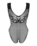 Éva - Body dentelle échancré dos nu noir