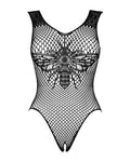 Éva - Body dentelle échancré dos nu noir