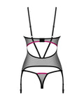 Novenes corset et string - Noir