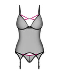 Novenes corset et string - Noir