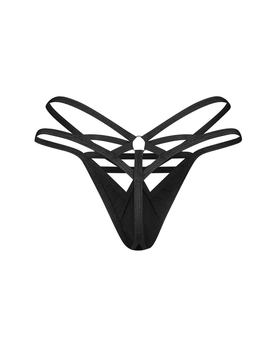 Keira Lise string noir | Voyage Sensuel