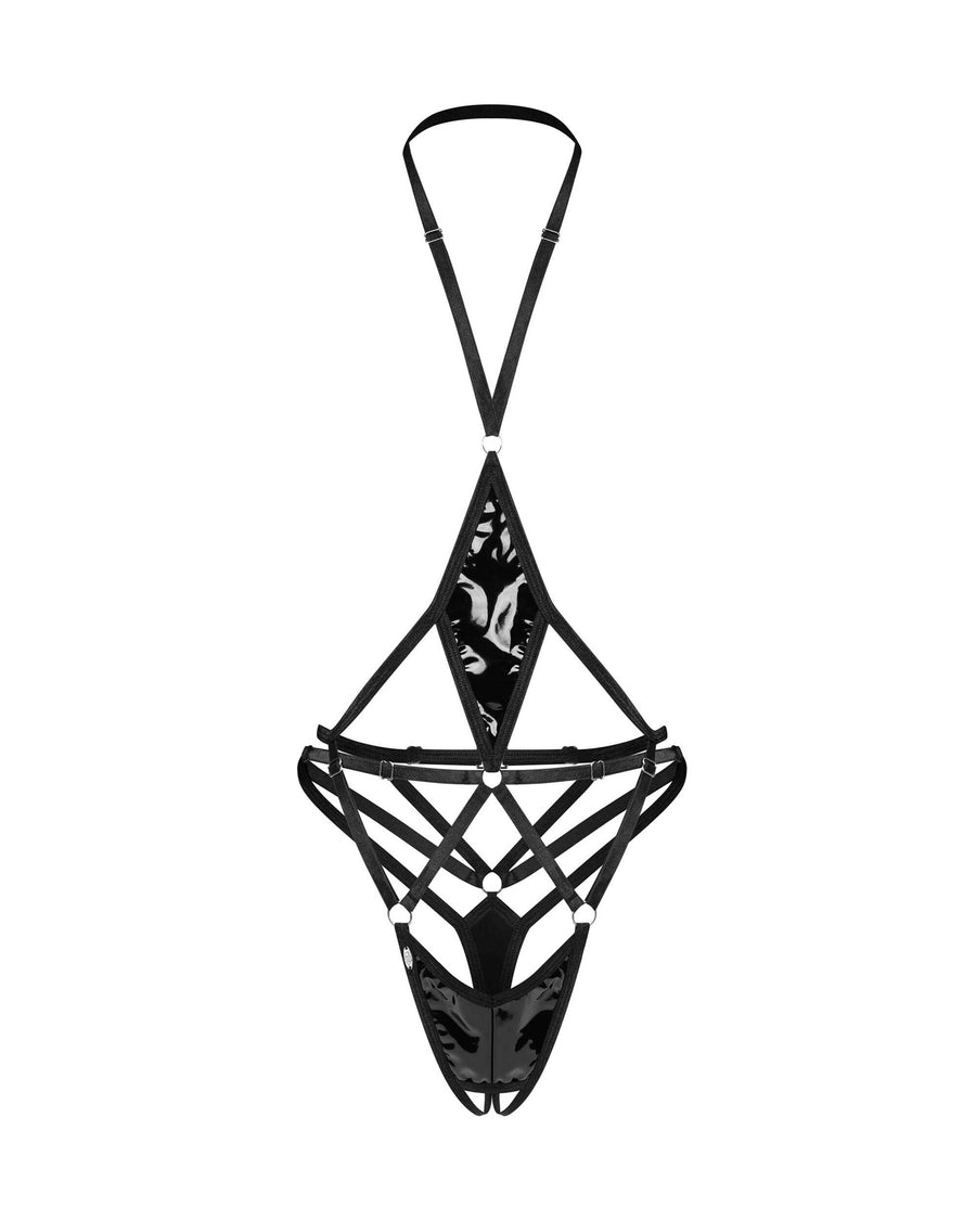 Keira Lise body ouvert noir | Voyage Sensuel