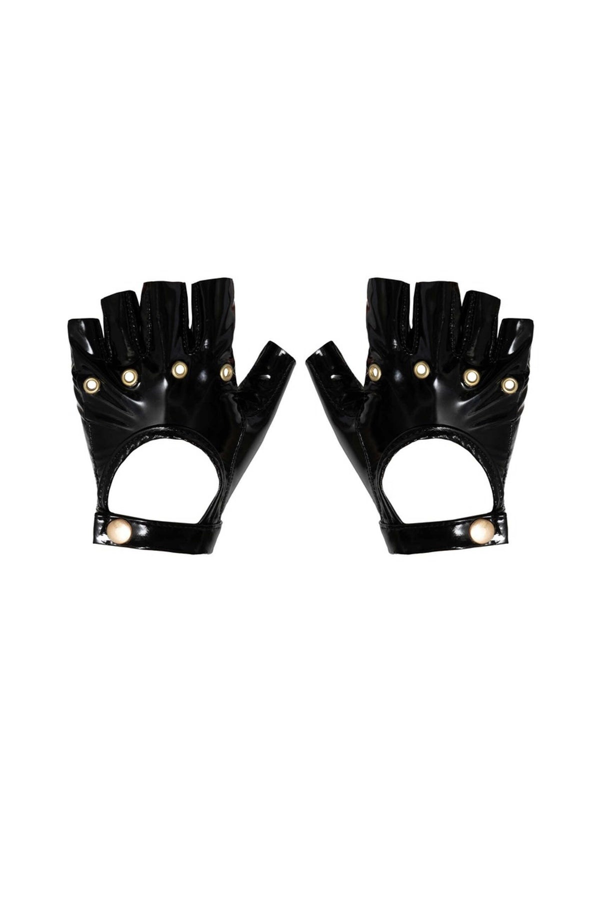 Gants & Mitaines en PVC brillant – Noir