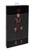 Catsuit en tulle transparent – Noir