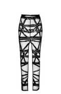 Robe sensuel sexy en tulle transparent – Noir