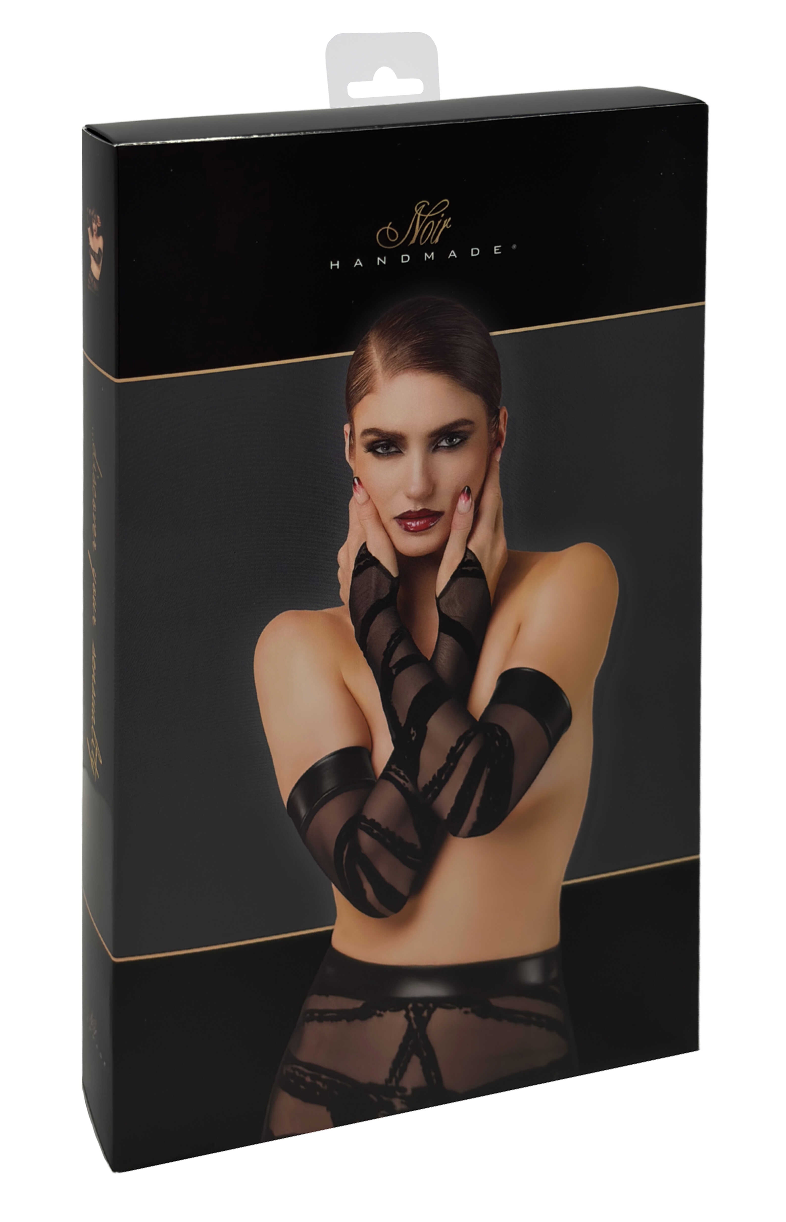 Gants & Mitaines en tulle transparent – Noir