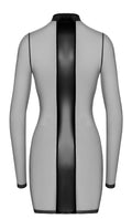 Minirobe en tulle transparent – Noir