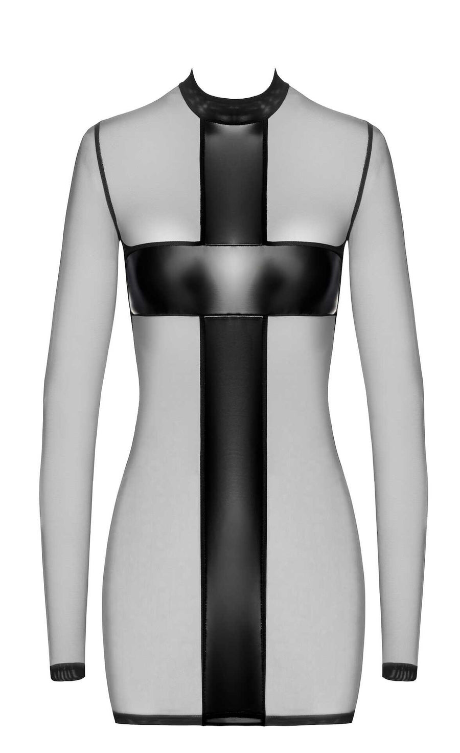 Minirobe en tulle transparent – Noir | Voyage Sensuel