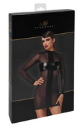 Minirobe en tulle transparent – Noir