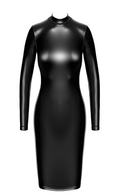 Robe élégant sexy en tulle transparent – Noir