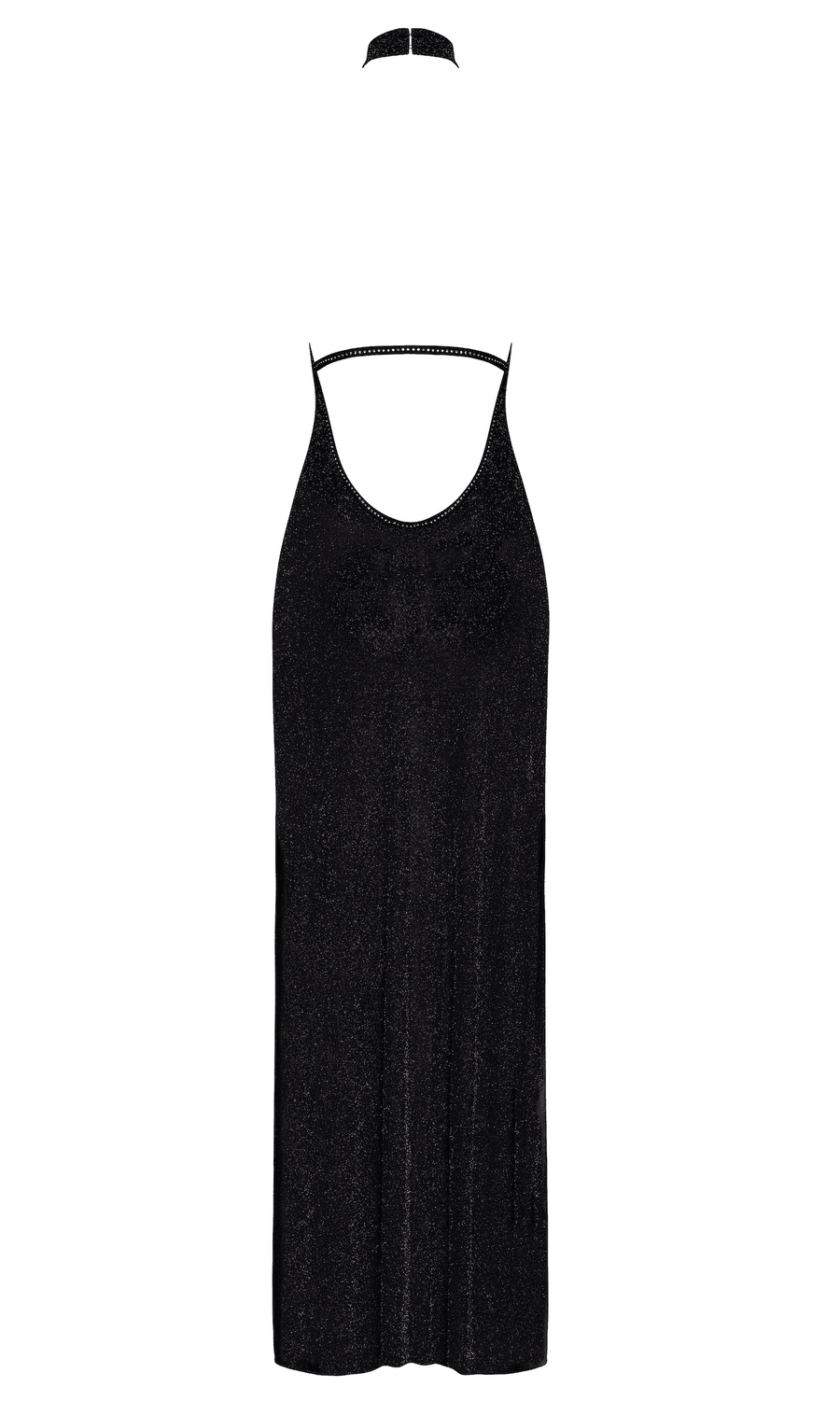 Robe sexy en tulle transparent ouvert – Vert – Noir | Voyage Sensuel
