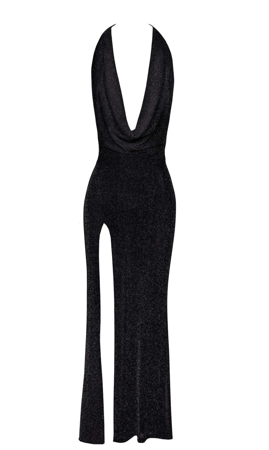 Robe chic sexy en tulle transparent ouvert – Vert – Noir | Voyage Sensuel