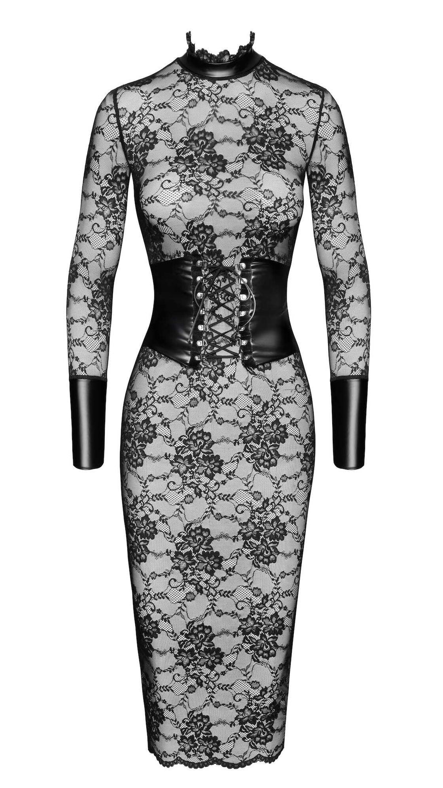 Robe chic sexy en dentelle – Noir – Noir | Voyage Sensuel