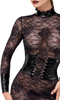 Robe chic sexy en dentelle – Noir – Noir