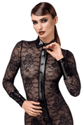 Robe glamour sexy en dentelle – Noir – Noir