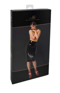 Robe sexy en PVC brillant – Noir