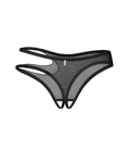 Saturis string ouvert noir