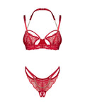 Matildea ensemble lingerie ouvert rouge