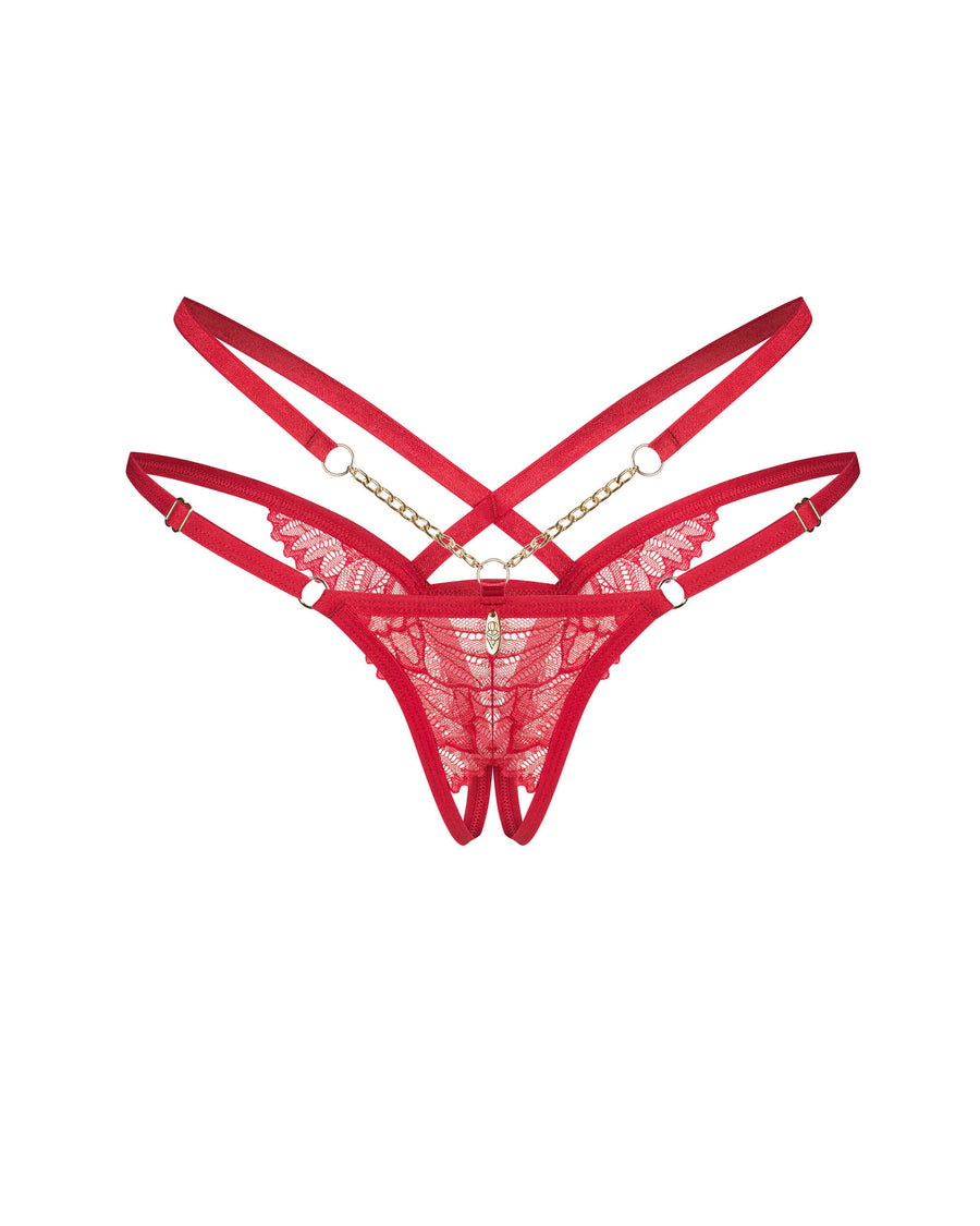 Matildea string ouvert Rouge | Voyage Sensuel