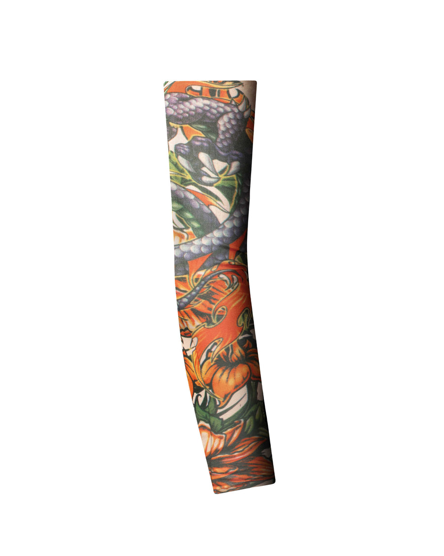 Ink - Manches effet tatouage résille motif floral | Voyage Sensuel