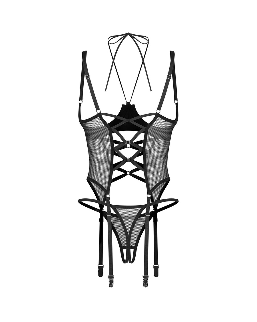 Dominna corset et string ouverts | Voyage Sensuel