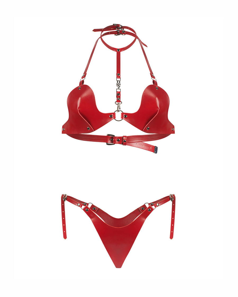 Inferro ensemble 2 pièces - Rouge | Voyage Sensuel