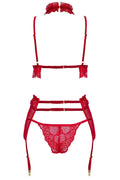 Velvet sin ensemble lingerie - Cherry