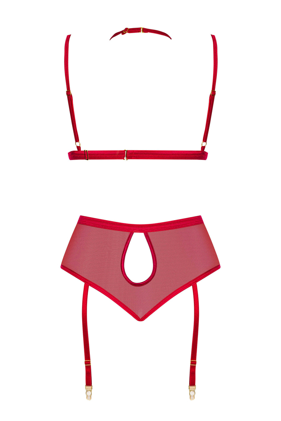 Cristalyn ensemble lingerie - Cherry | Voyage Sensuel
