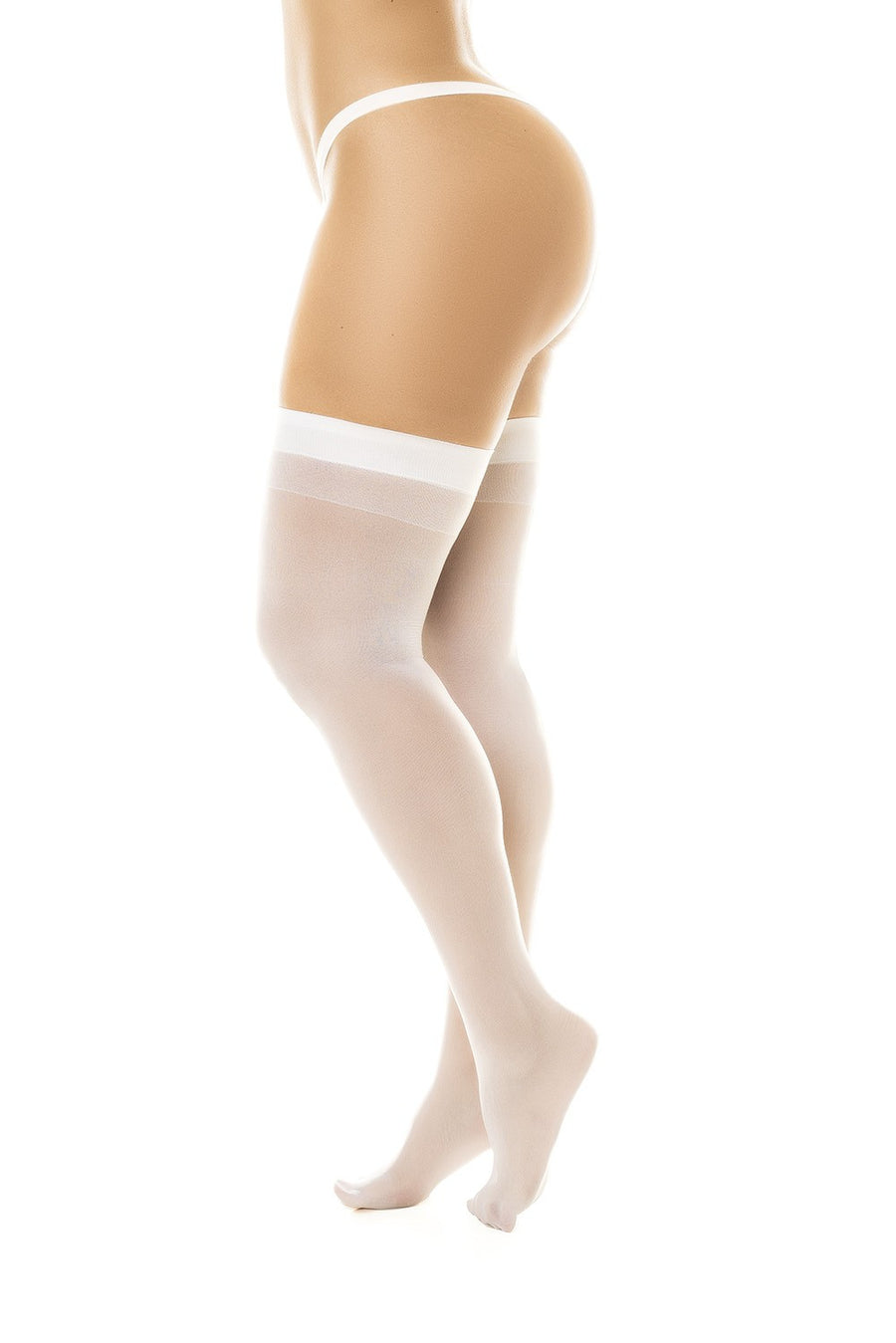 Bas sexy blanc transparent | Voyage Sensuel