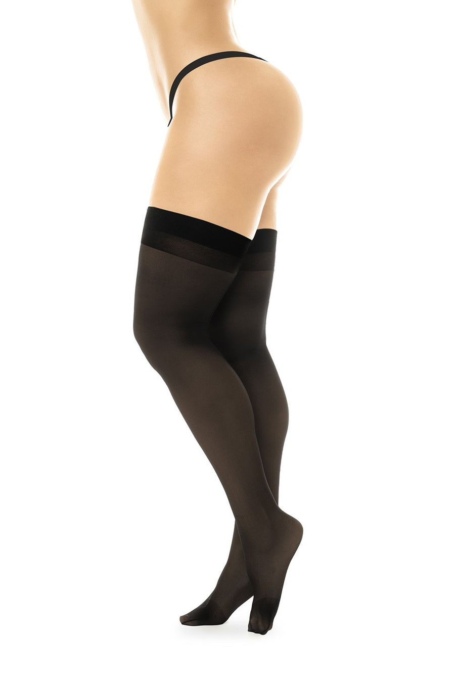Bas sexy noir transparent | Voyage Sensuel