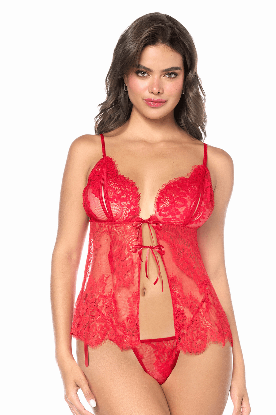 Babydoll Mapalé espiègle avec string à nouer | Voyage Sensuel