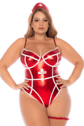 Costume sexy infirmière grande taille 3 pièces