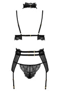 Velvet sin ensemble lingerie - Noir
