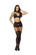 Velvet sin ensemble lingerie - Noir