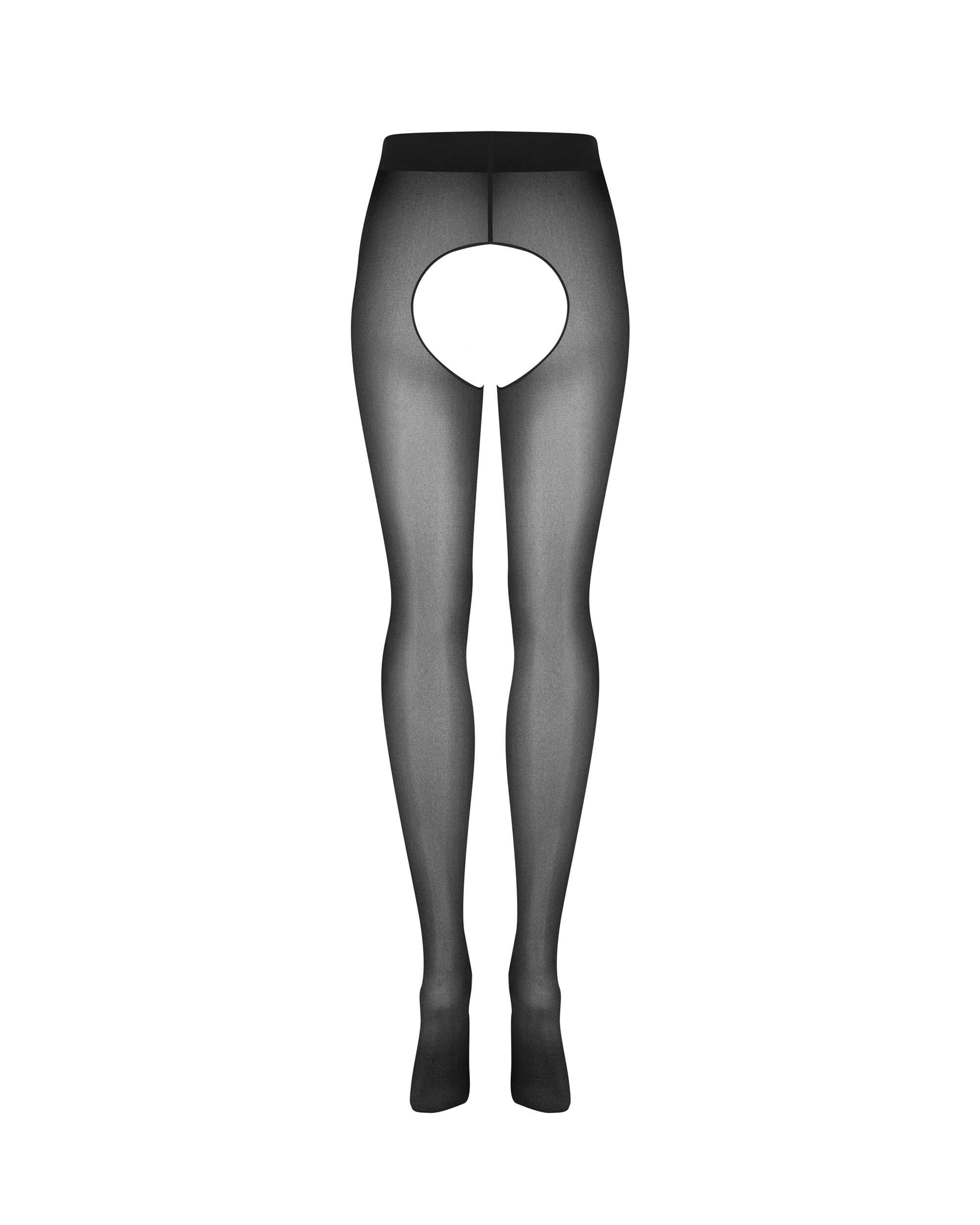 Norless MESS Collants ouverts noir