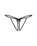 Selisme string ouvert noir
