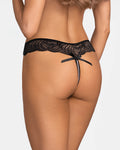 Trinise string ouvert noir
