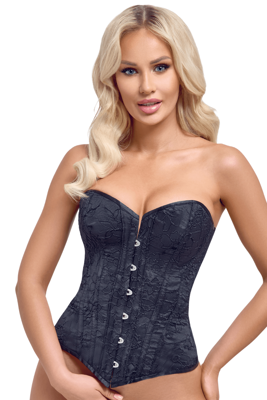 Corsage bustier à baleines avec laçage au dos - Cottelli – Cotelli Lingerie | Voyage Sensuel
