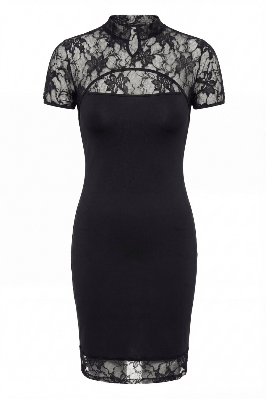 Robe courte col dentelle Athéna – Be lily Mode | Voyage Sensuel