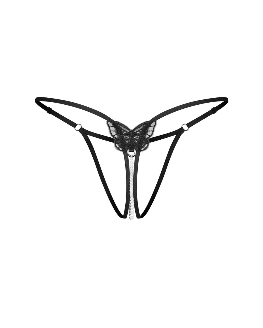 Isseme string ouvert noir | Voyage Sensuel