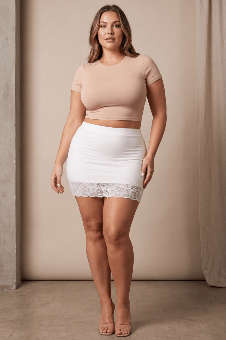 Jupe courte blanche Marina – Be lily Mode | Voyage Sensuel
