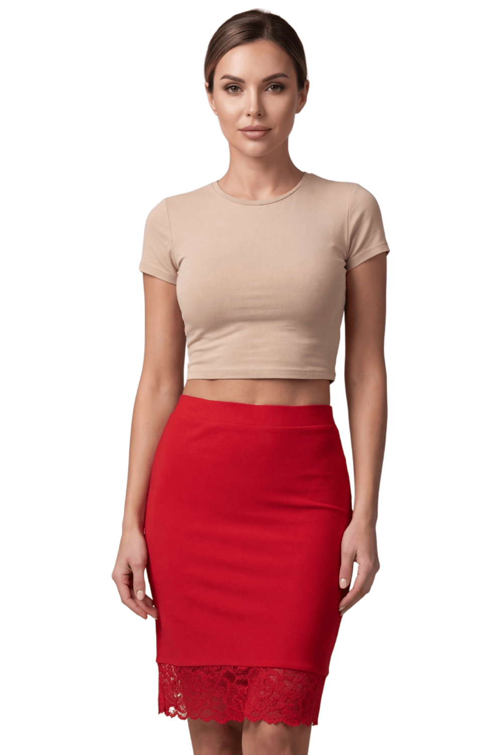 Jupe longue rouge Maria – Be lily Mode