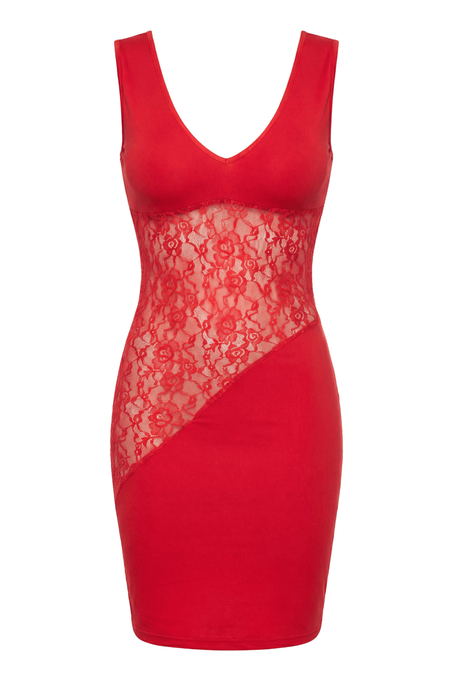 Robe rouge large décollectée Olivia – Be lily Mode | Voyage Sensuel