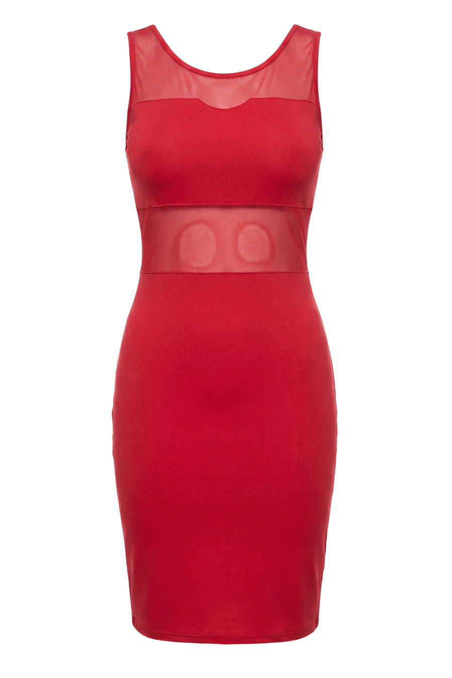Robe sensuelle et habillée avec maille transparente rouge – Be lily Mode | Voyage Sensuel