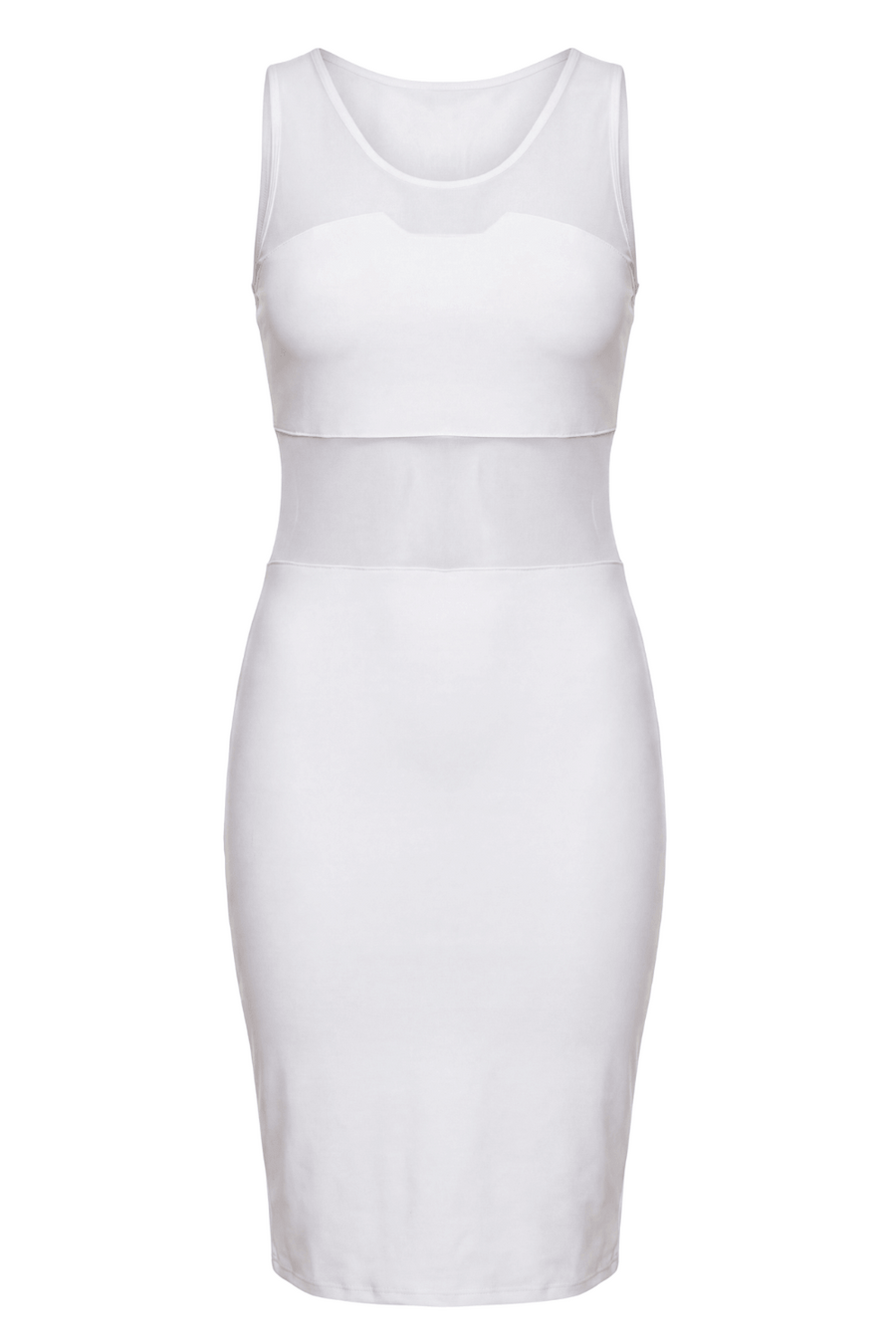Robe sensuelle et habillée avec maille transparente blanche – Be lily Mode | Voyage Sensuel