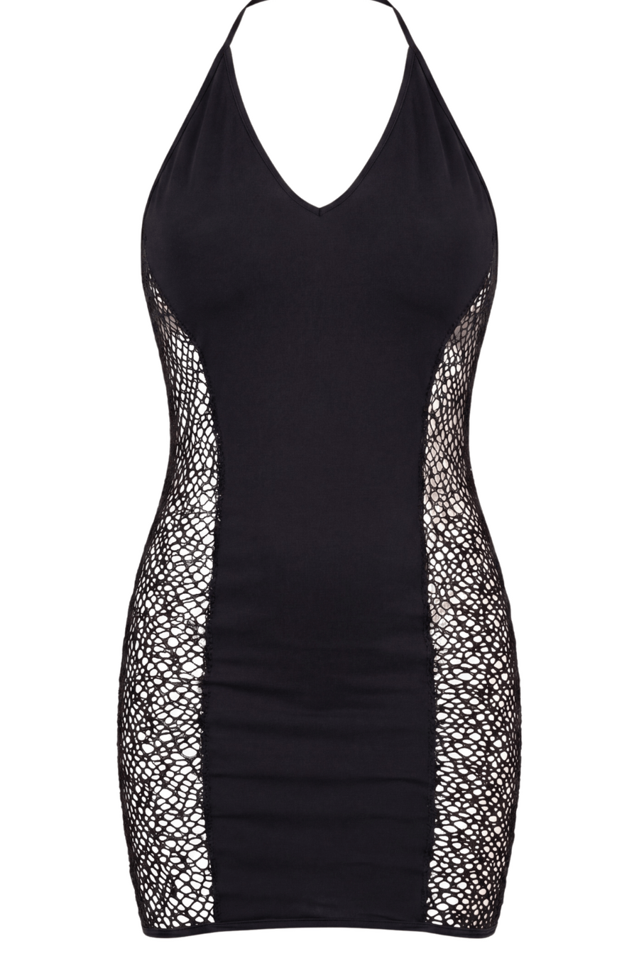 Robe sexy décolletée dos nu et résille – Be lily Mode | Voyage Sensuel