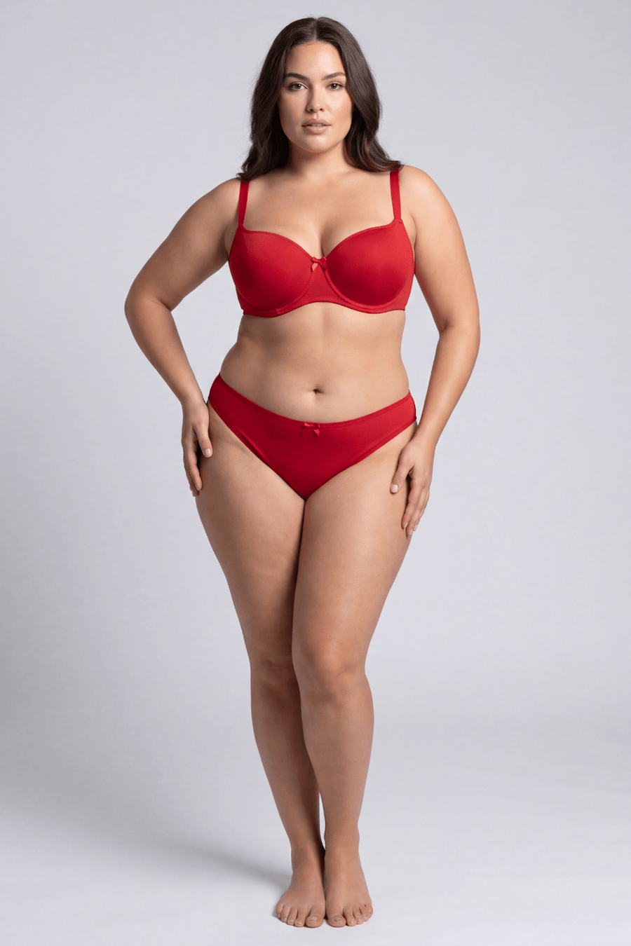 Culotte rouge en dentelle avec nœud en satin – Be Lily Panties | Voyage Sensuel
