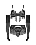 Rossay ensemble ouvert 4 pièces - Noir