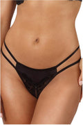 Culotte en dentelle ouvert – Noir – Axami